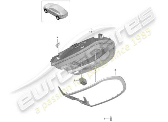 a part diagram from the Porsche Macan parts catalogue