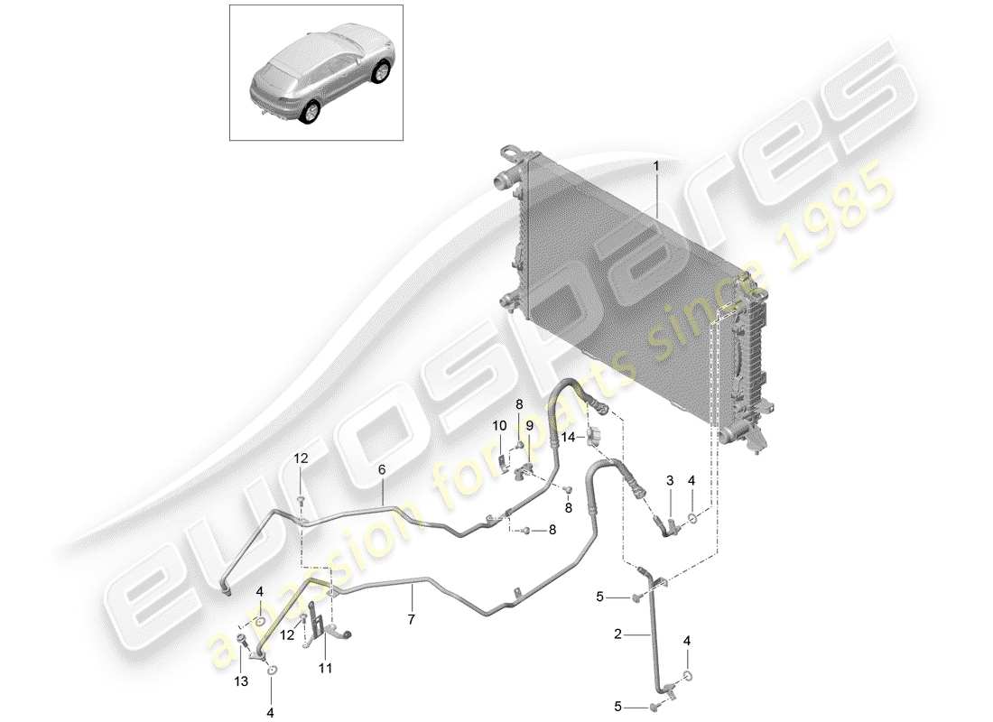 Porsche Macan (2015) - PDK - Part Diagram