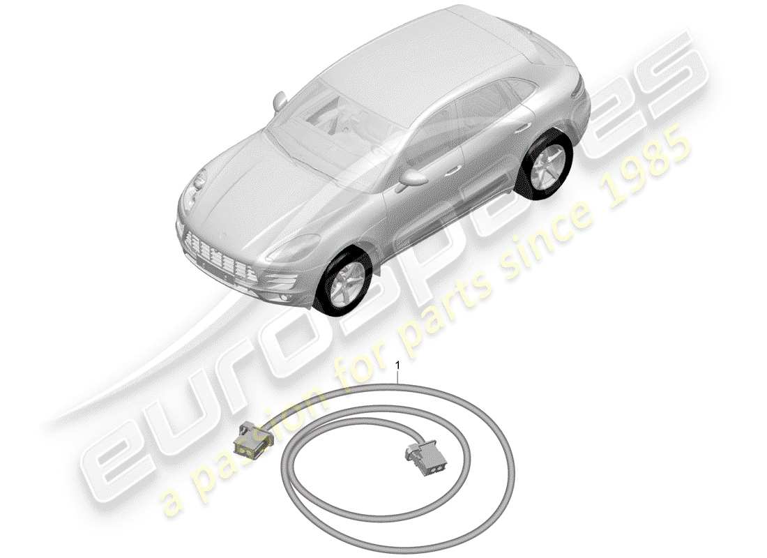Porsche Macan (2015) light fibre optic Part Diagram