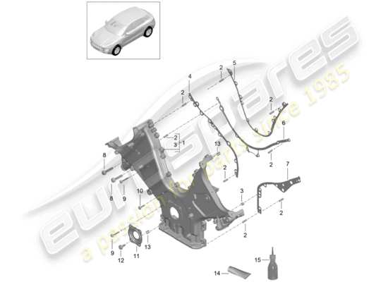 a part diagram from the Porsche Macan parts catalogue