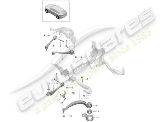a part diagram from the Porsche Macan (2015) parts catalogue