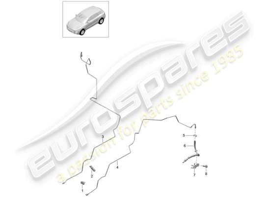 a part diagram from the Porsche Macan parts catalogue