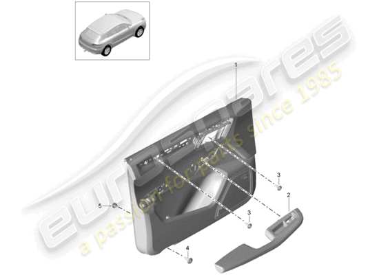 a part diagram from the Porsche Macan parts catalogue