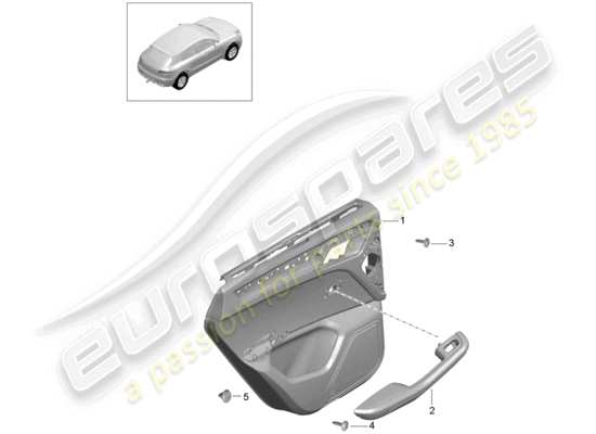 a part diagram from the Porsche Macan parts catalogue