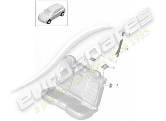 a part diagram from the Porsche Macan parts catalogue