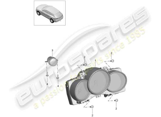 a part diagram from the Porsche Macan parts catalogue