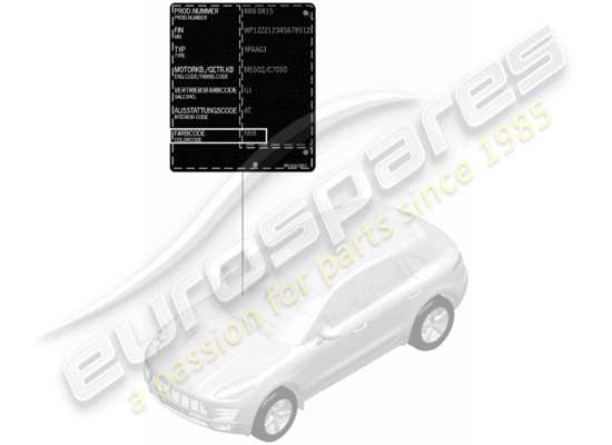 a part diagram from the Porsche Macan parts catalogue