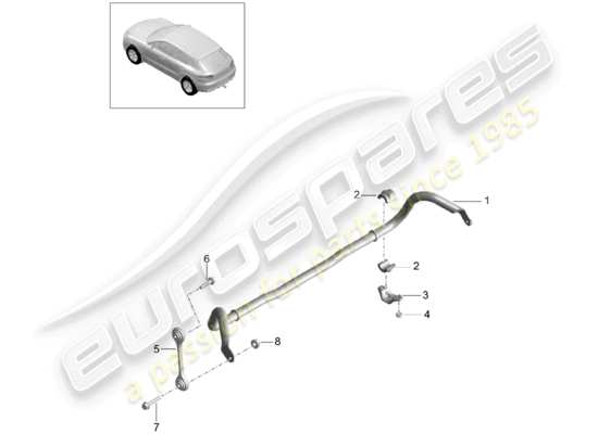 a part diagram from the Porsche Macan (2016) parts catalogue