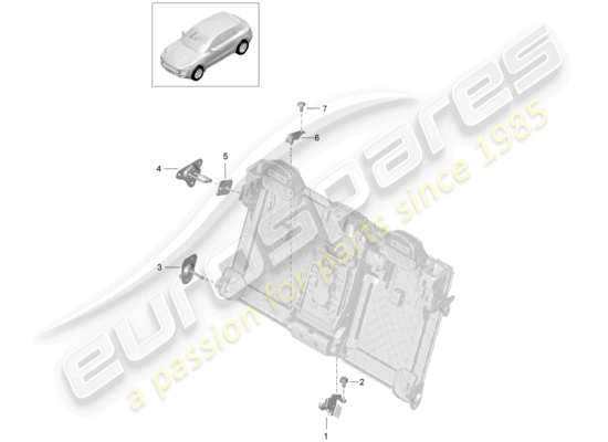 a part diagram from the Porsche Macan parts catalogue