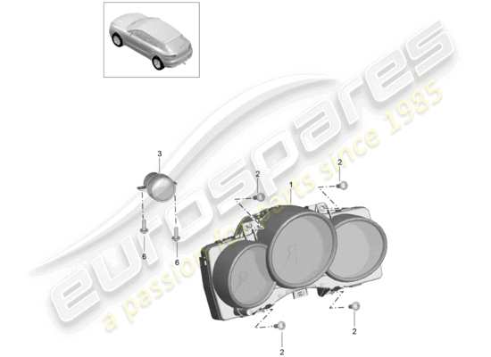 a part diagram from the Porsche Macan parts catalogue