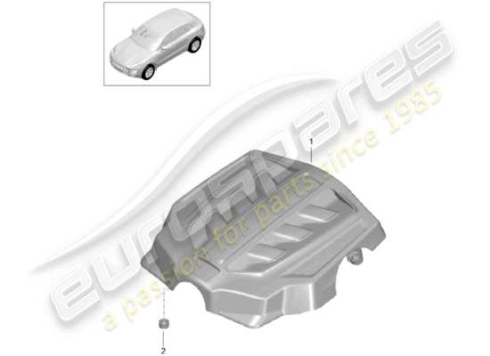 a part diagram from the Porsche Macan parts catalogue