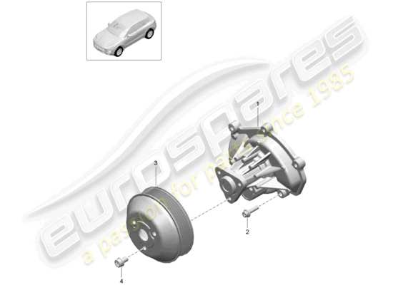 a part diagram from the Porsche Macan parts catalogue