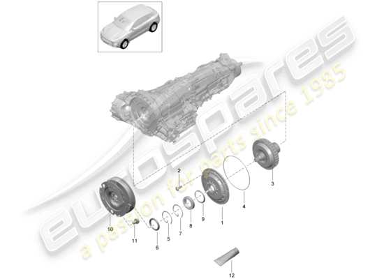 a part diagram from the Porsche Macan parts catalogue