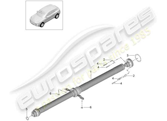 a part diagram from the Porsche Macan parts catalogue