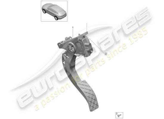 a part diagram from the Porsche Macan (2017) parts catalogue