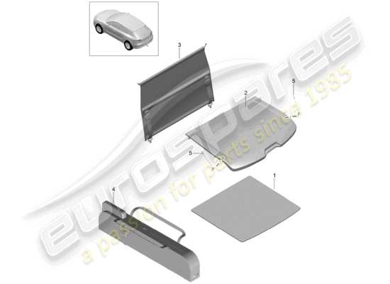 a part diagram from the Porsche Macan parts catalogue