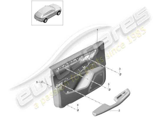 a part diagram from the Porsche Macan parts catalogue