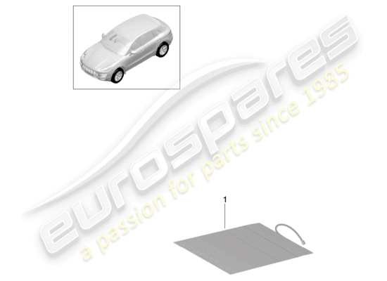 a part diagram from the Porsche Macan parts catalogue