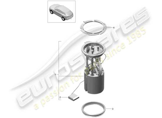 a part diagram from the Porsche Macan parts catalogue