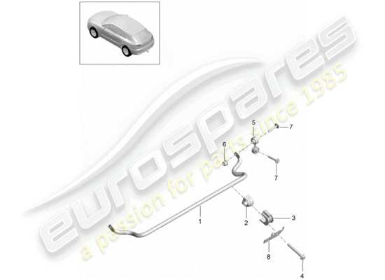 a part diagram from the Porsche Macan parts catalogue