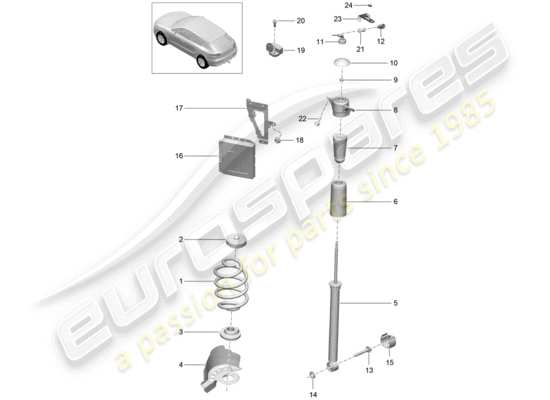 a part diagram from the Porsche Macan parts catalogue