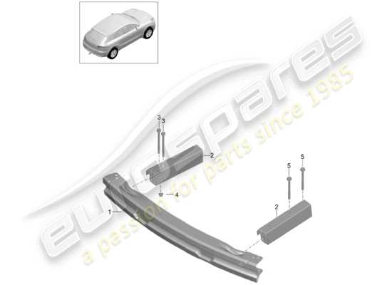 a part diagram from the Porsche Macan parts catalogue