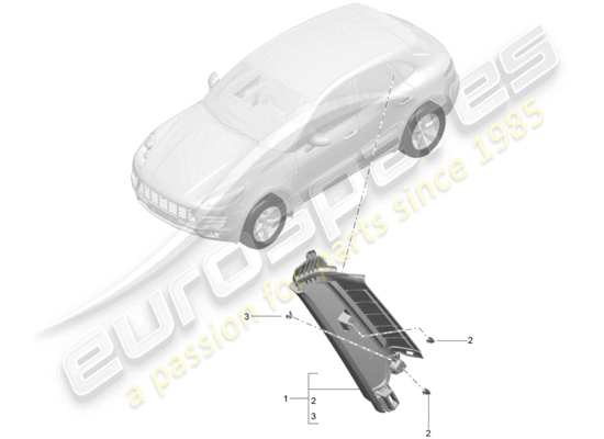 a part diagram from the Porsche Macan parts catalogue