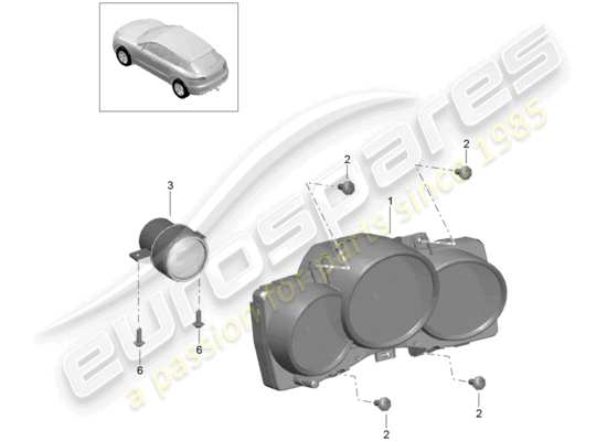 a part diagram from the Porsche Macan parts catalogue