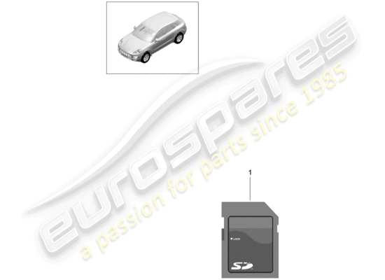 a part diagram from the Porsche Macan (2018) parts catalogue