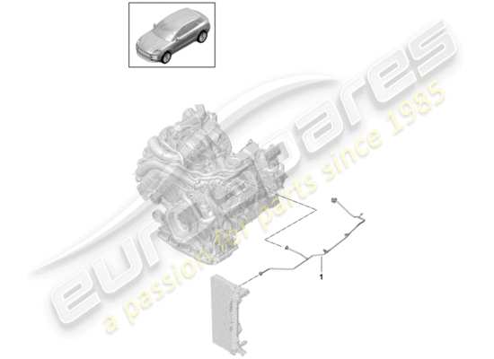 a part diagram from the Porsche Macan parts catalogue