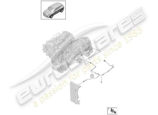 a part diagram from the Porsche Macan (2019) parts catalogue