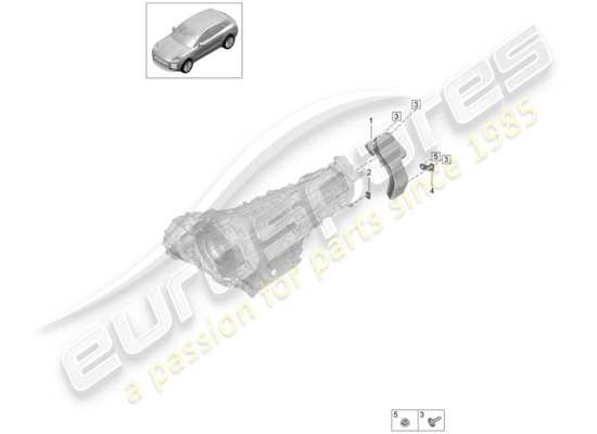 a part diagram from the Porsche Macan parts catalogue