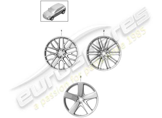 a part diagram from the Porsche Macan parts catalogue