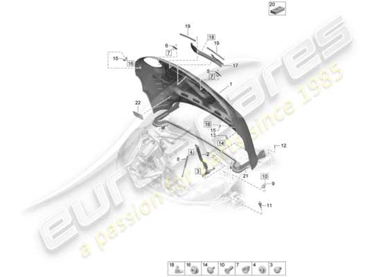 a part diagram from the Porsche Macan (2019) parts catalogue