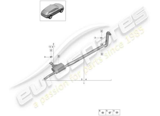 a part diagram from the Porsche Macan parts catalogue