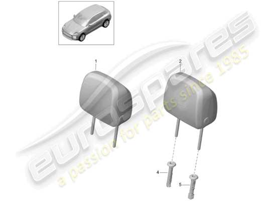 a part diagram from the Porsche Macan parts catalogue