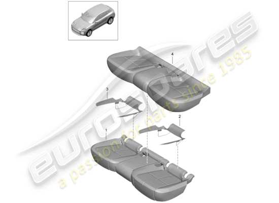 a part diagram from the Porsche Macan (2019) parts catalogue