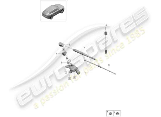 a part diagram from the Porsche Macan parts catalogue