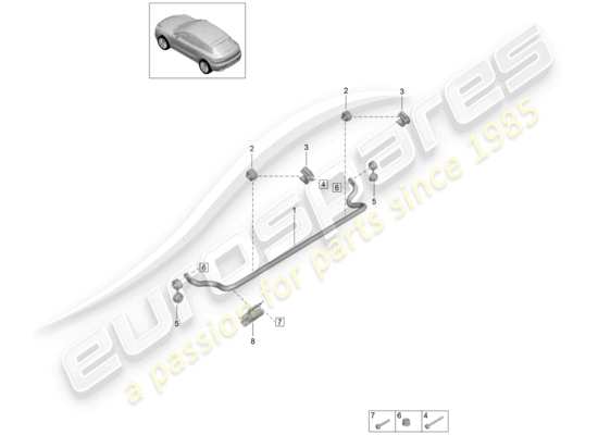 a part diagram from the Porsche Macan (2020) parts catalogue