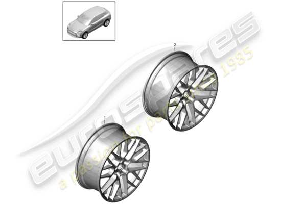 a part diagram from the Porsche Macan parts catalogue