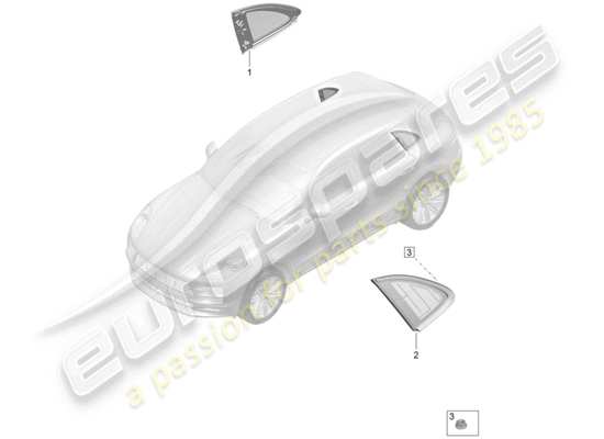 a part diagram from the Porsche Macan (2020) parts catalogue