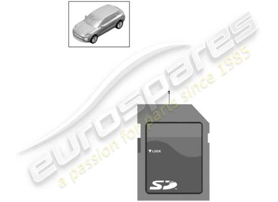 a part diagram from the Porsche Macan parts catalogue