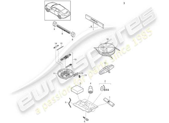 a part diagram from the Porsche Panamera 970 (2010) parts catalogue