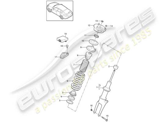 a part diagram from the Porsche Panamera 970 (2010) parts catalogue