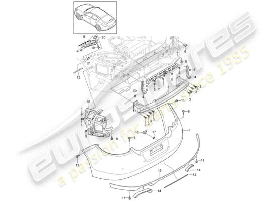 a part diagram from the Porsche Panamera 970 (2010) parts catalogue