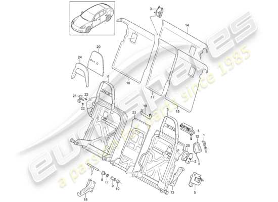 a part diagram from the Porsche Panamera 970 parts catalogue