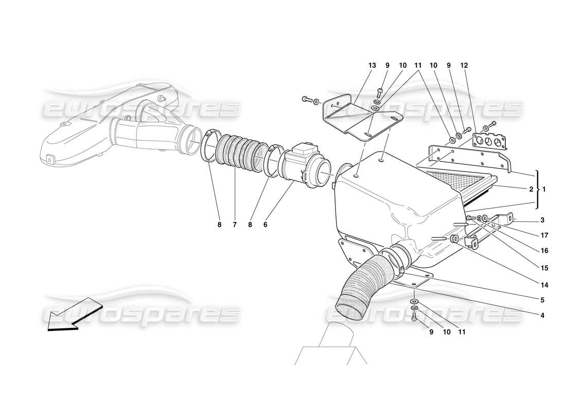 Part diagram containing part number 64195500