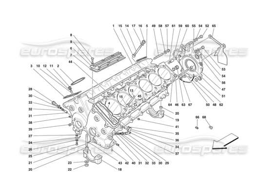 a part diagram from the Ferrari F50 parts catalogue