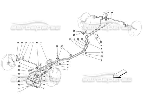 a part diagram from the Ferrari F50 parts catalogue