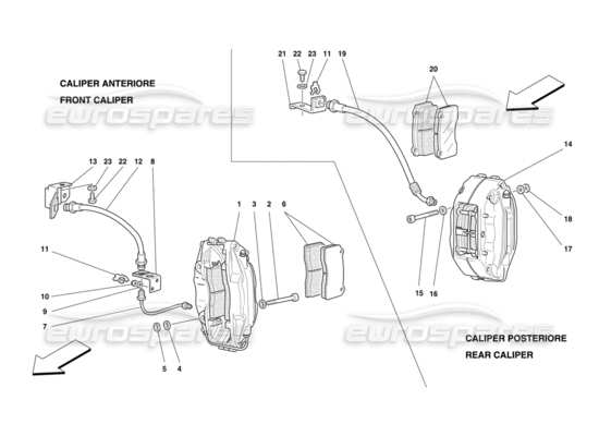 a part diagram from the Ferrari F50 parts catalogue